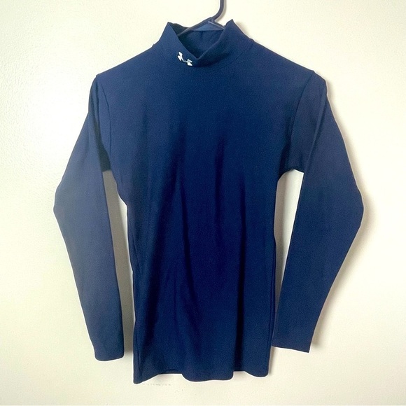 Under Armour Mock Turtleneck Long Sleeve Shirt  Size: Small - Picture 2 of 11